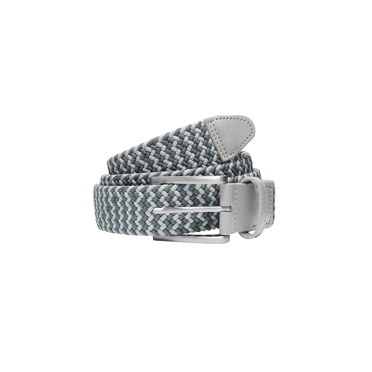 pumagolf Men's Braided Weave Belt, ASH Gray-Slate Sky, L/XL