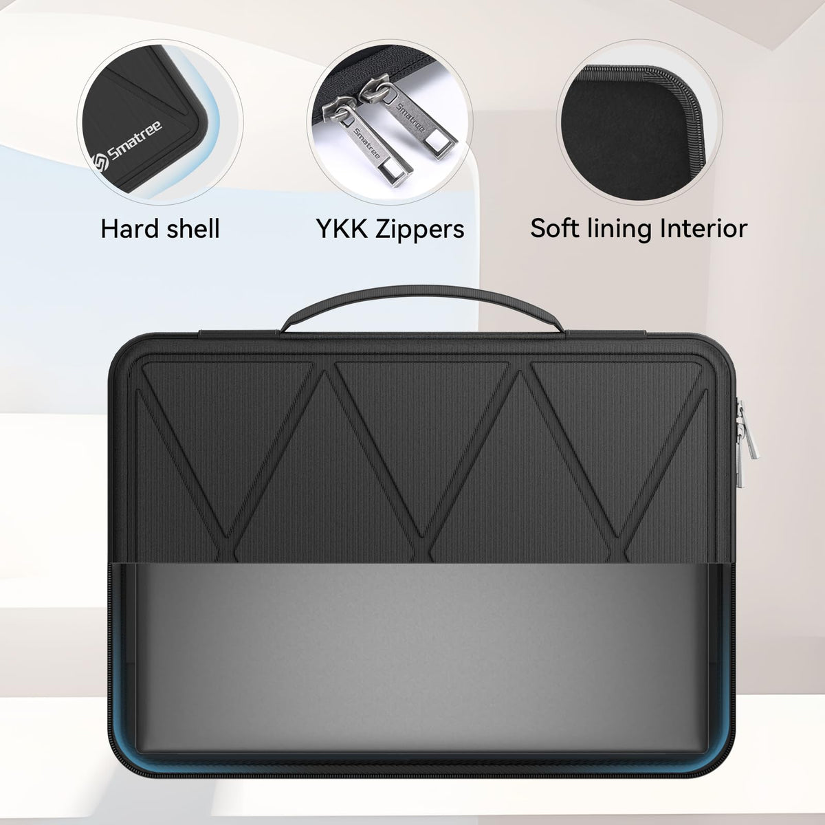Smatree M74 Hard Protective 14-15.6 inch Laptop Sleeve Case Compatible for HP mt22 Mobile Thin Client, for Microsoft Surface Laptop 7 Copilot+ PC (X8269)