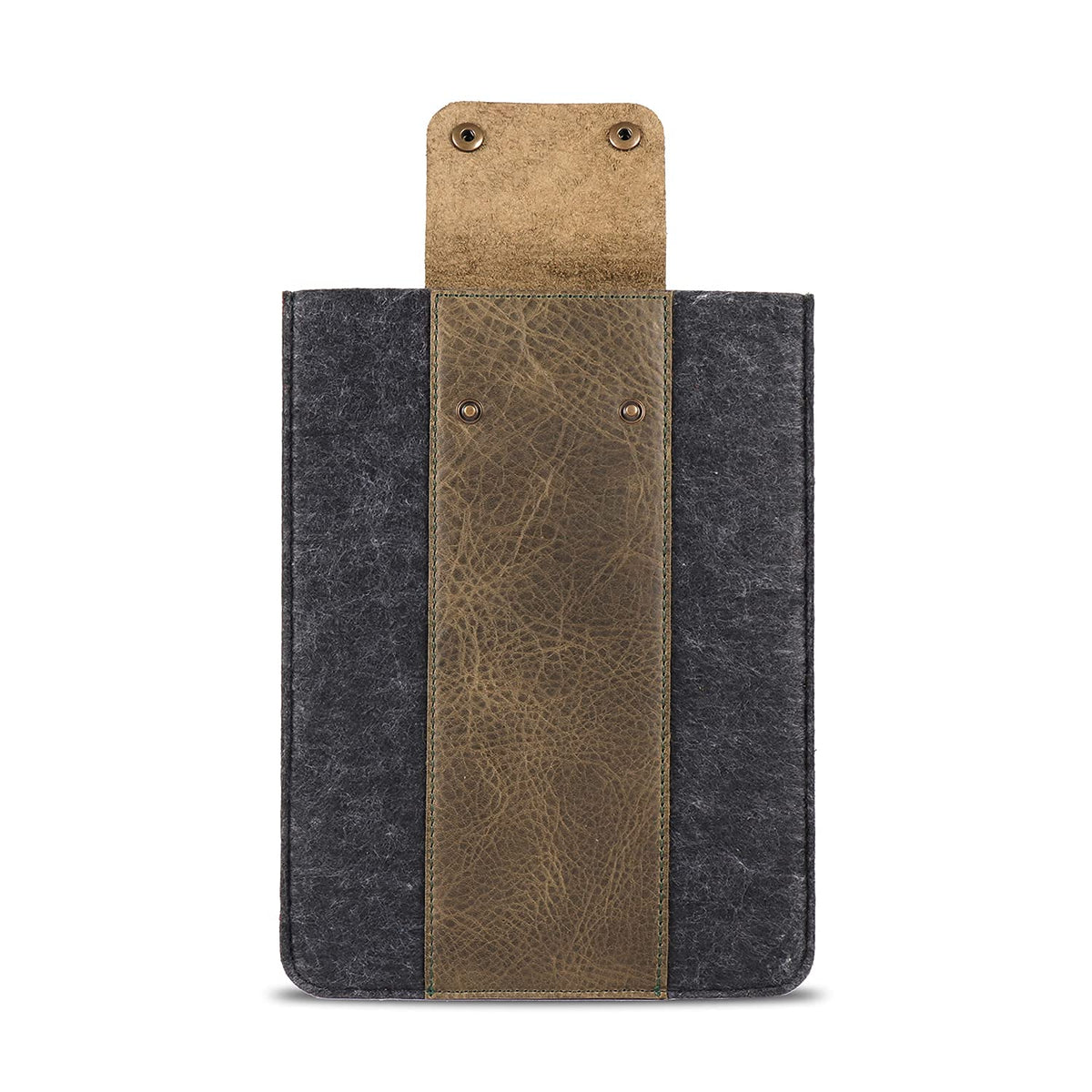 MegaGear Genuine Leather Tablet Sleeve Case for iPad Pro 11 inches, All Generations iPad Air & iPad (Green, 12.9 Inch)