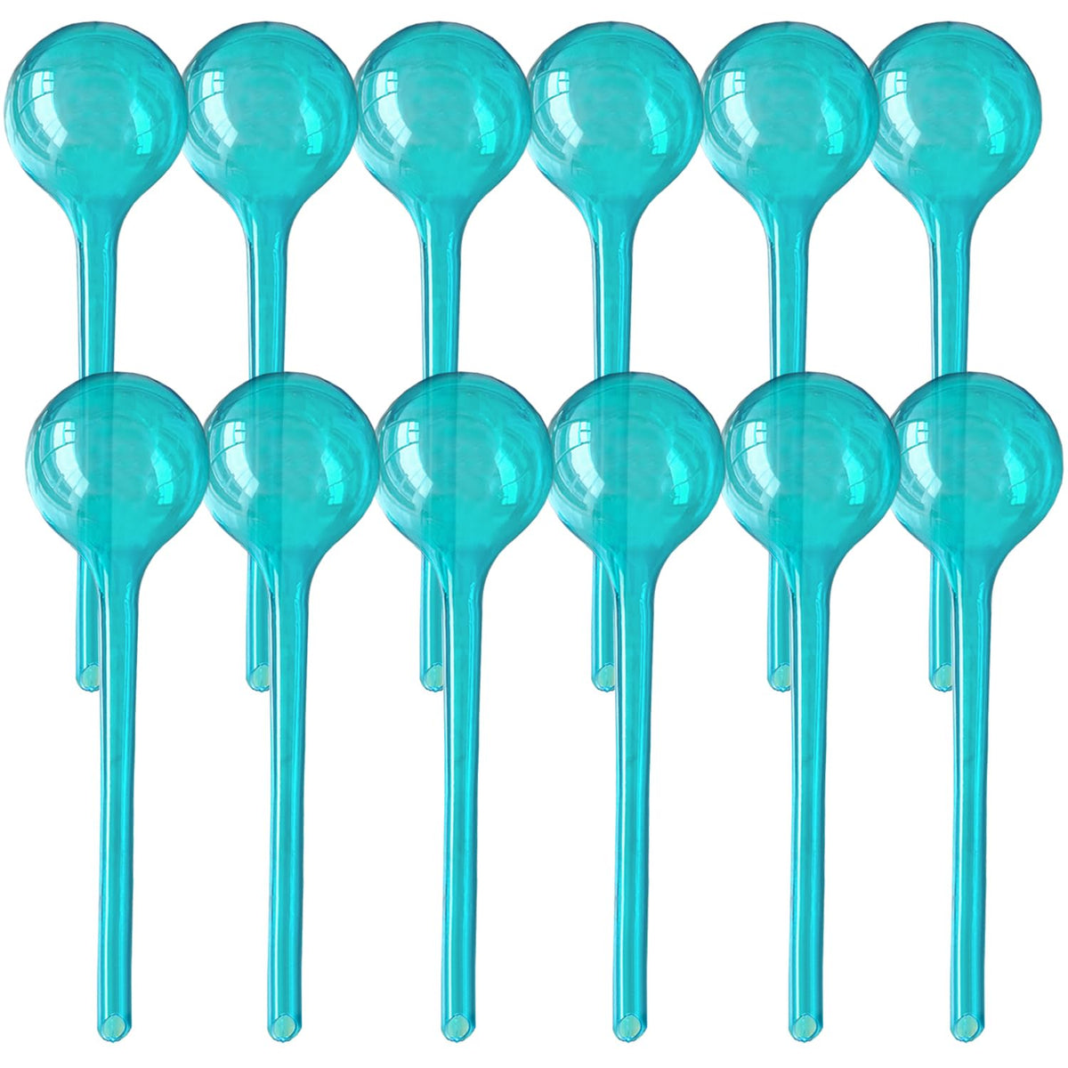 Plant Self Watering Globes, Large 12pcs Flower Automatic Watering Bulbs, Plastic Plant Flower Self Watering Devices, Garden Self Watering Planter Insert for Daily Vocation Watering, Forgetful Gardener