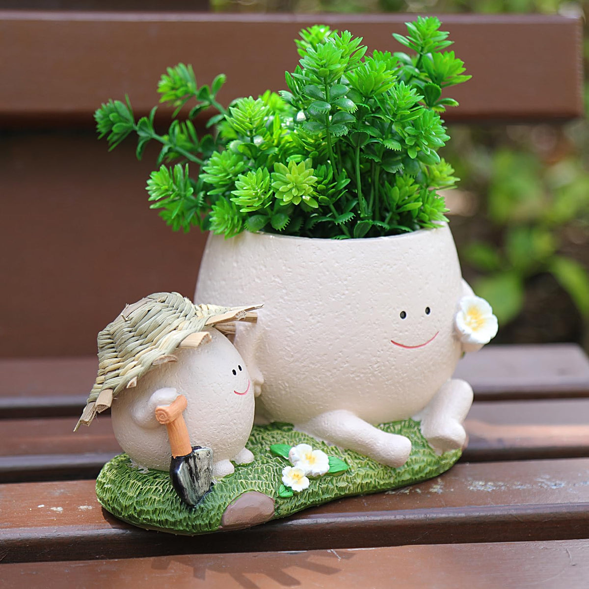 Pricetail Face Planter Pots Cute Plant Pot for Plants, Unique Lovely Flower Pot Succulent Planter Pots Gift Idea for Mother Christmas