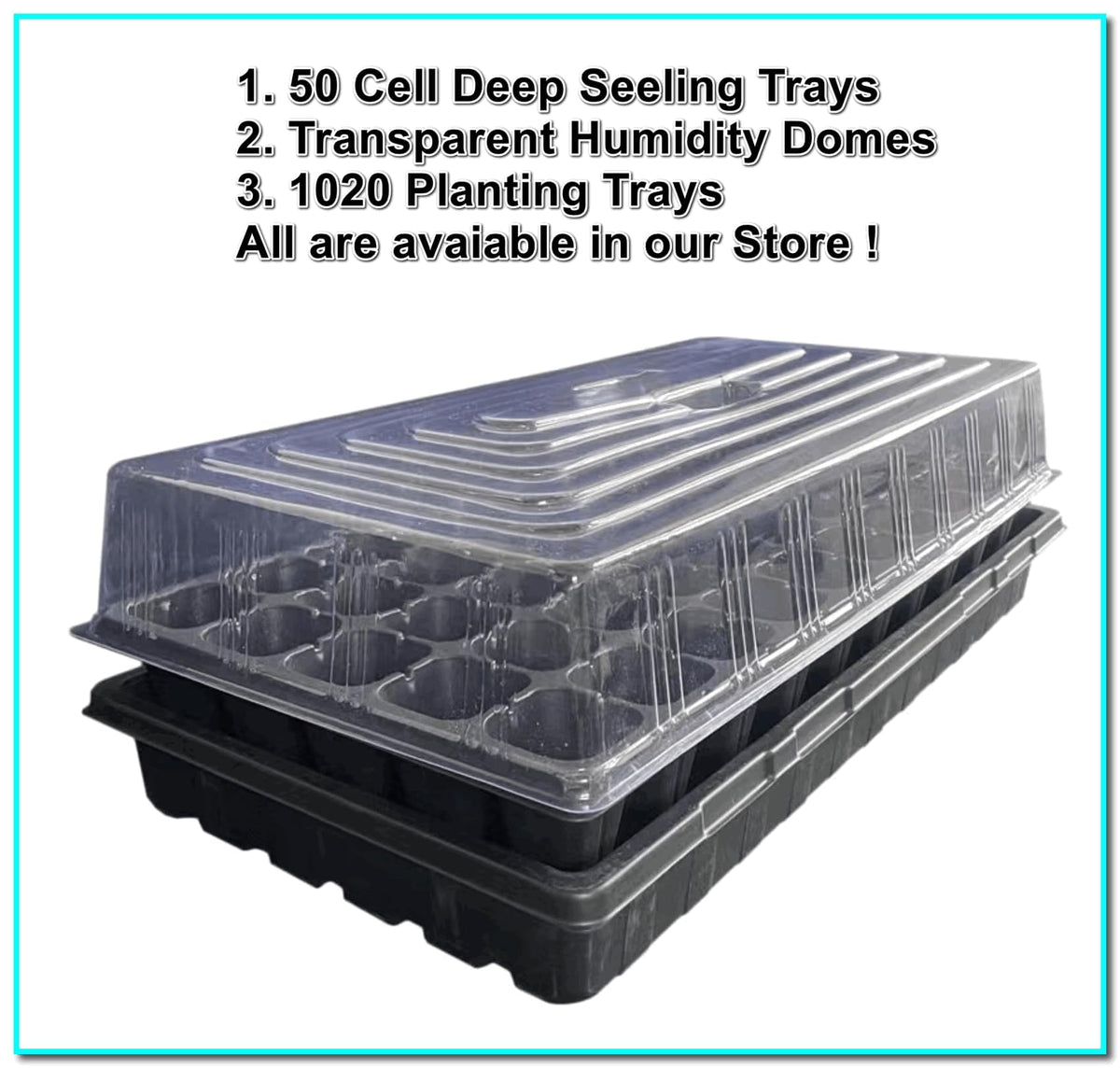 Nothers RooTrimmer 50 Cell, 10pcs-Pack Thick Durable Seedling Plastic Nursery Trays (GGQB50, 10/20) 1