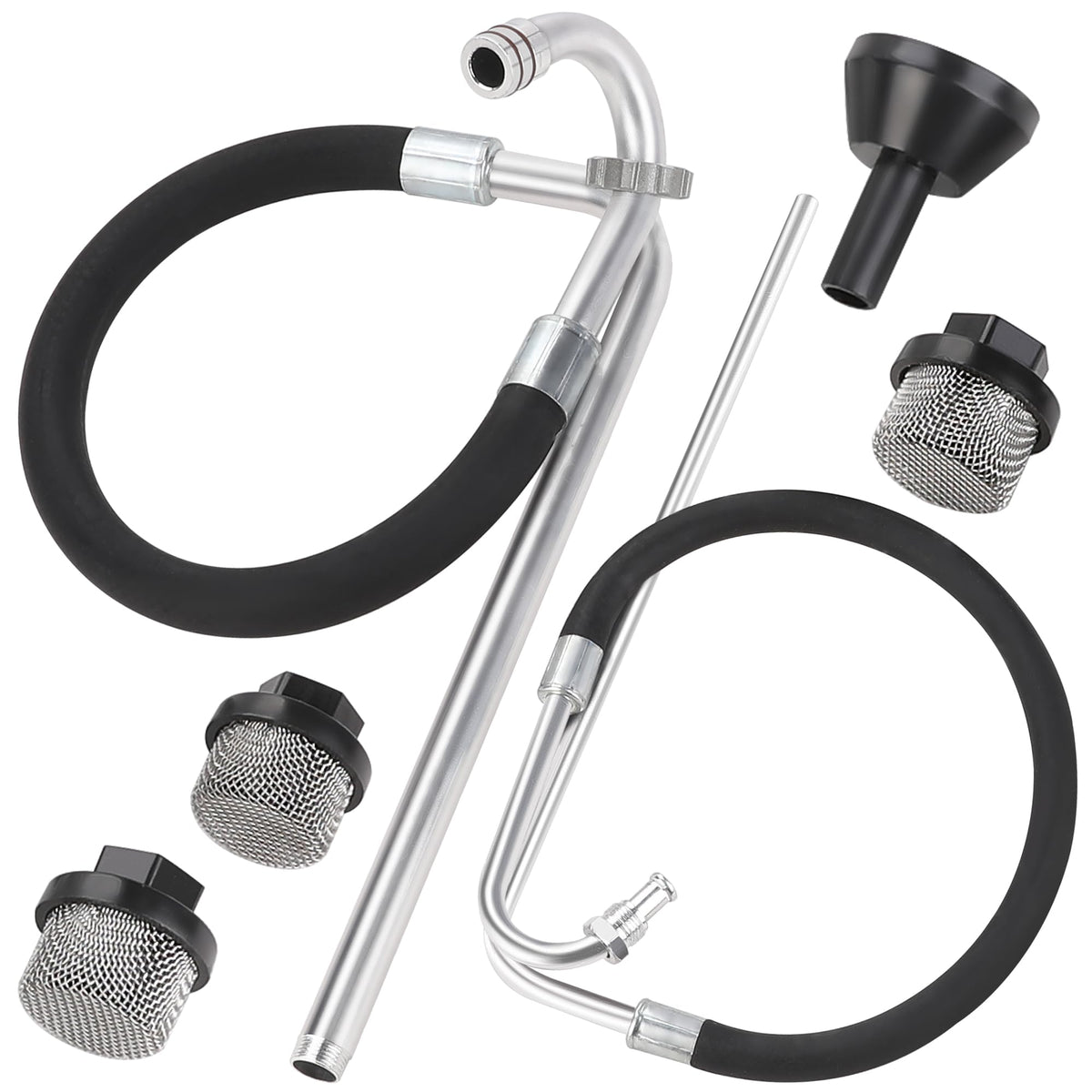 Hromee Stainless Steel Suction Hose and Reflux Line Sets, Airless Paint Sprayer Accessories for Graco 390 395 490 495 595 695
