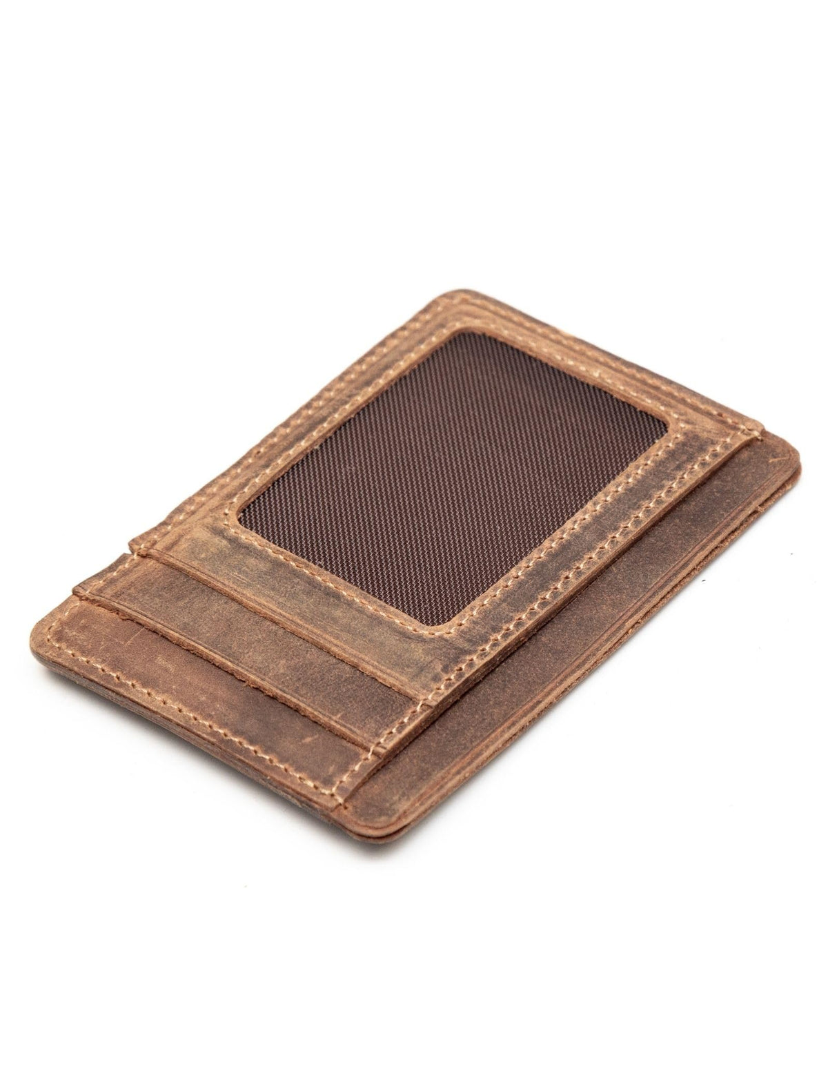 Handcrafted Genuine Leather Wallets, Minimalist Cardholders, and Passport Covers, Handmade Gift Camel Windowed Cardholder