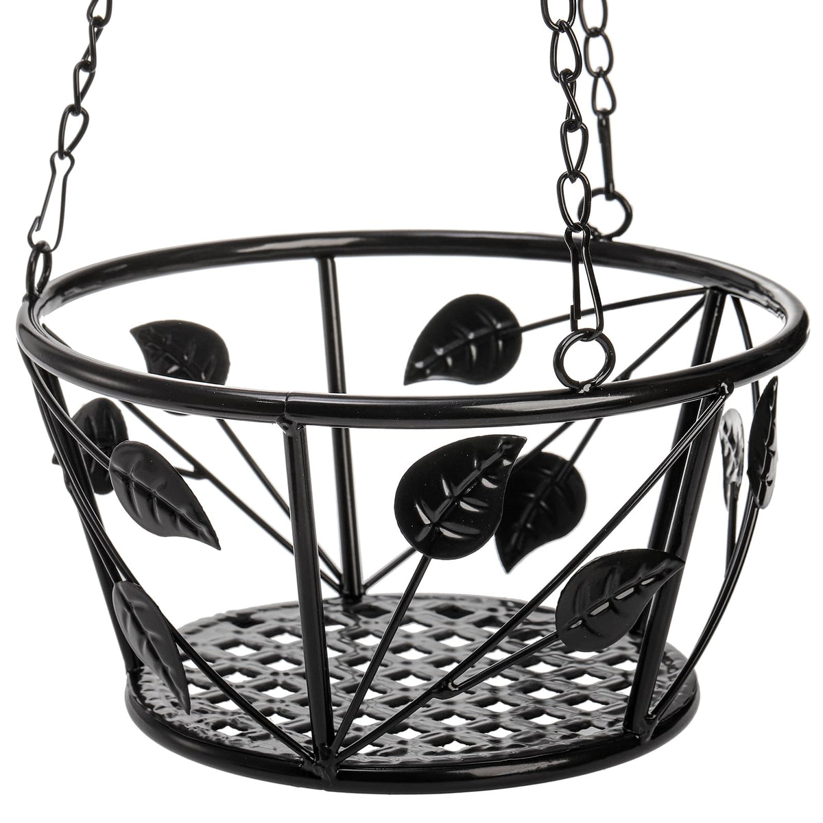 Goaste 2 Pack Metal Plant Hanger, Hanging Plant Holder with Ceiling Hook, Modern Plant Hanging Basket, Decorative Planter Flower Pots Shelf for Indoor Outdoor Use, Home Decor