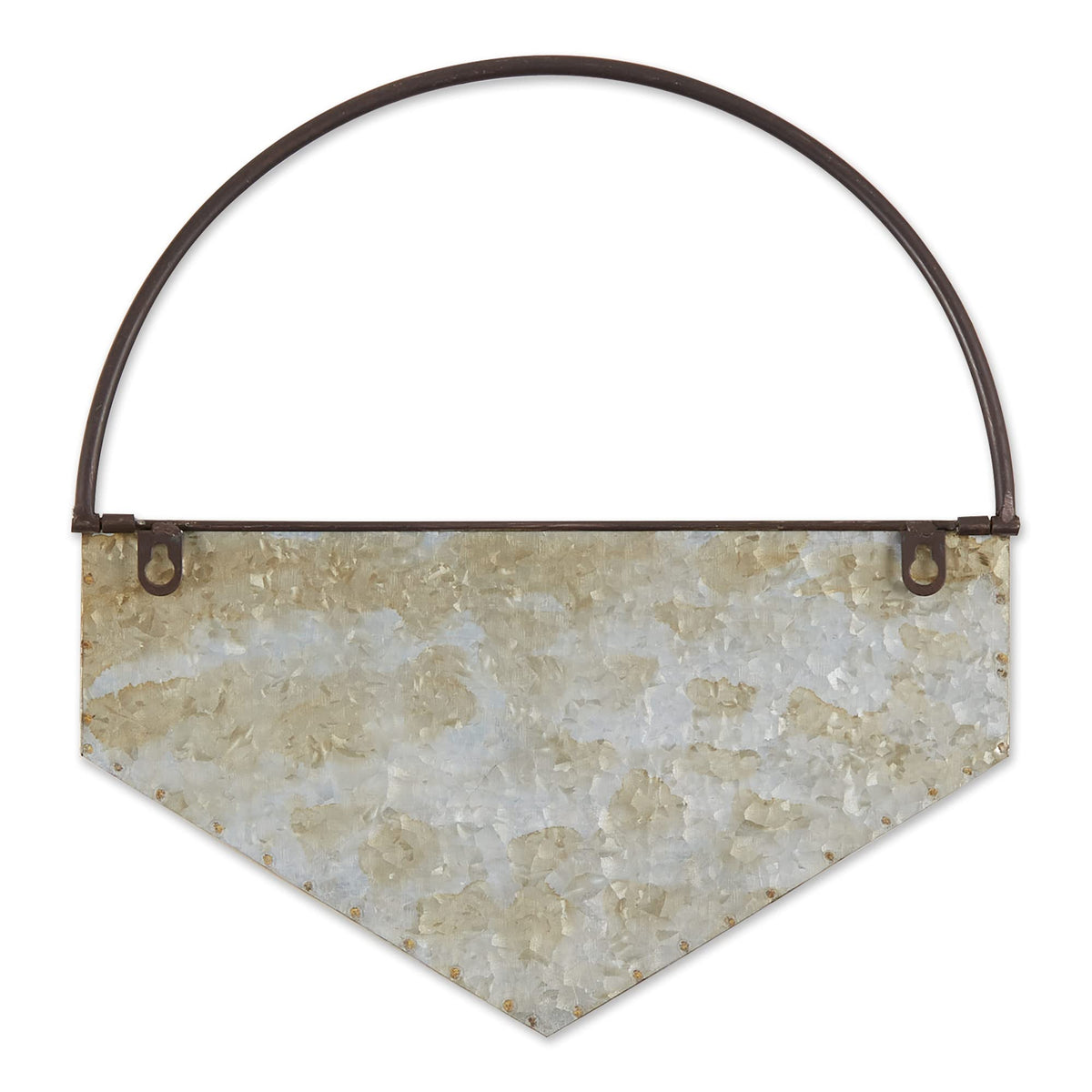 DII Galvanized Planter Collection Wall Hanging, Diamond, 14.5x4x14.5, Iron