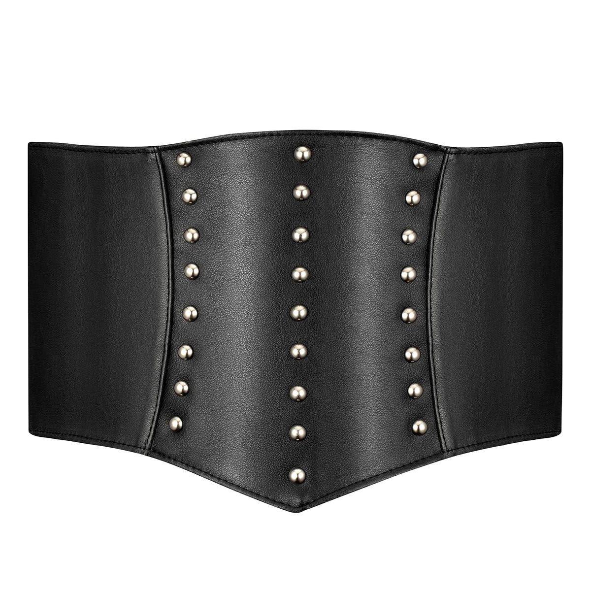 YooAi Corset Belt Women Renaissance Steampunk Elastic Corset Belt for Halloween Costume Pirate Accessories for Dresses Black S 70cm