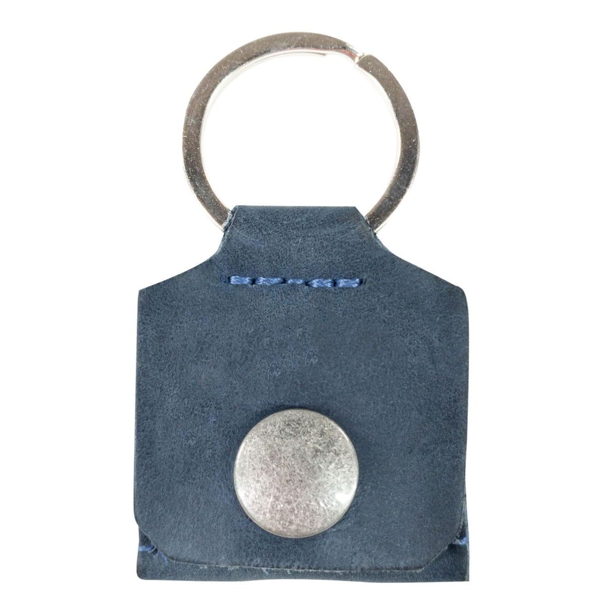 Rustic Leather Switch Cartridge Game Keychain/SD Card/Guitar Pick Holder Handmade by Hide & Drink (Slate Blue)
