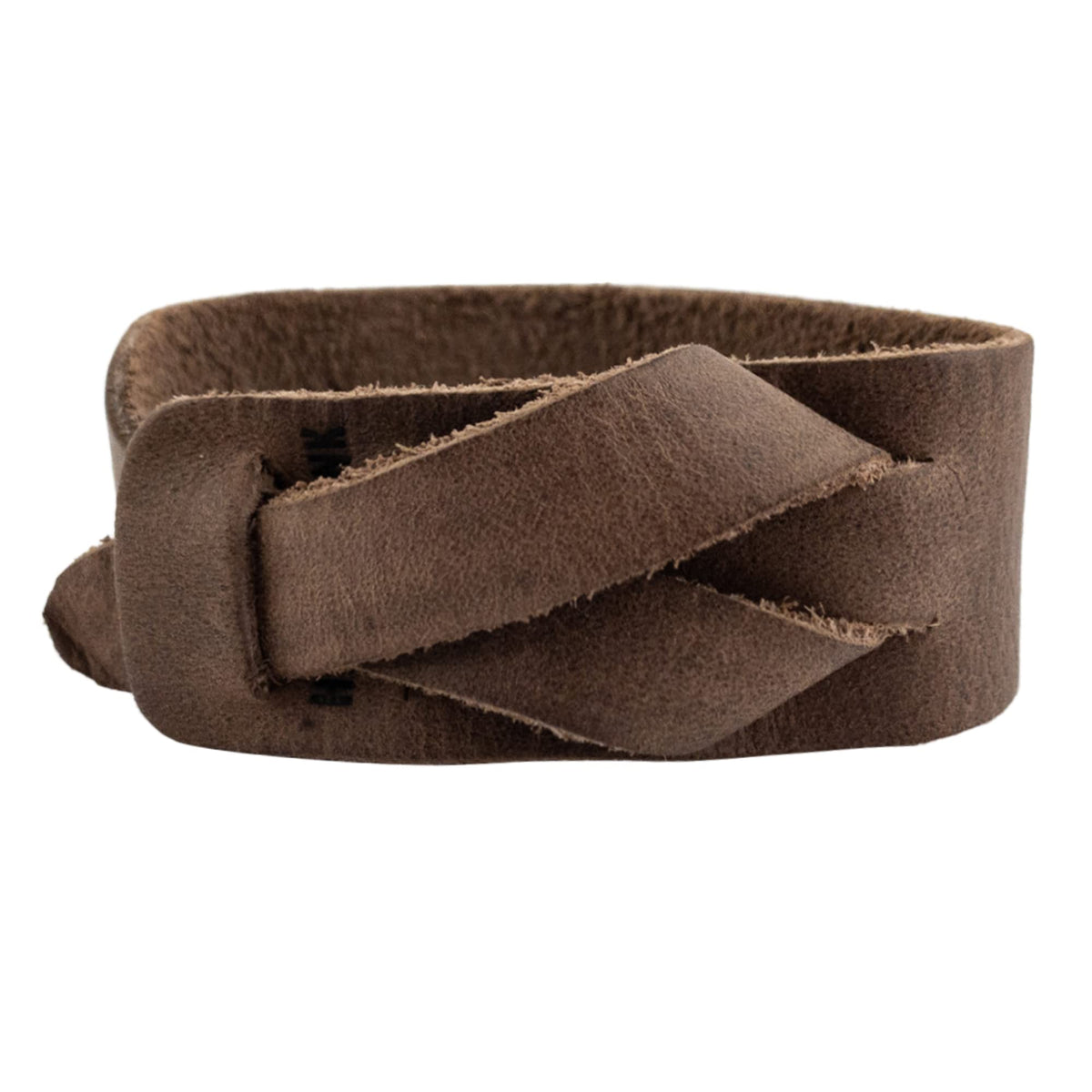 Hide & Drink, Bracelet Handmade from Full Grain Leather, Fashionable, Adjustable Wristband, Stylish Cuff (Bourbon Brown)