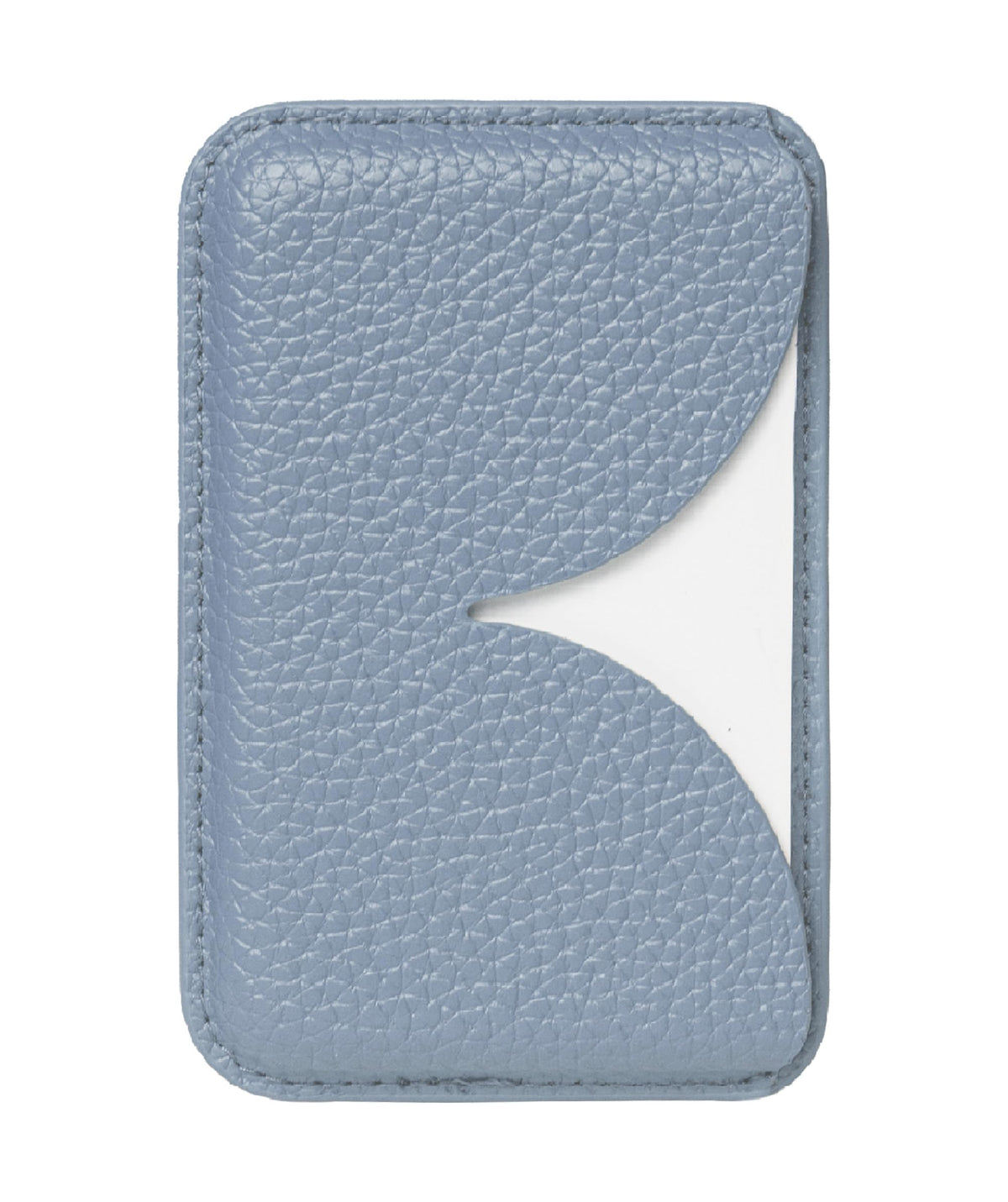 Luner - Eco Leather Magnetic Side-Access Card Wallet Compatible with Magsafe - [for iPhone 16, 15, 14, 13, 12 series] - [Holds 2 cards] - Frost Blue