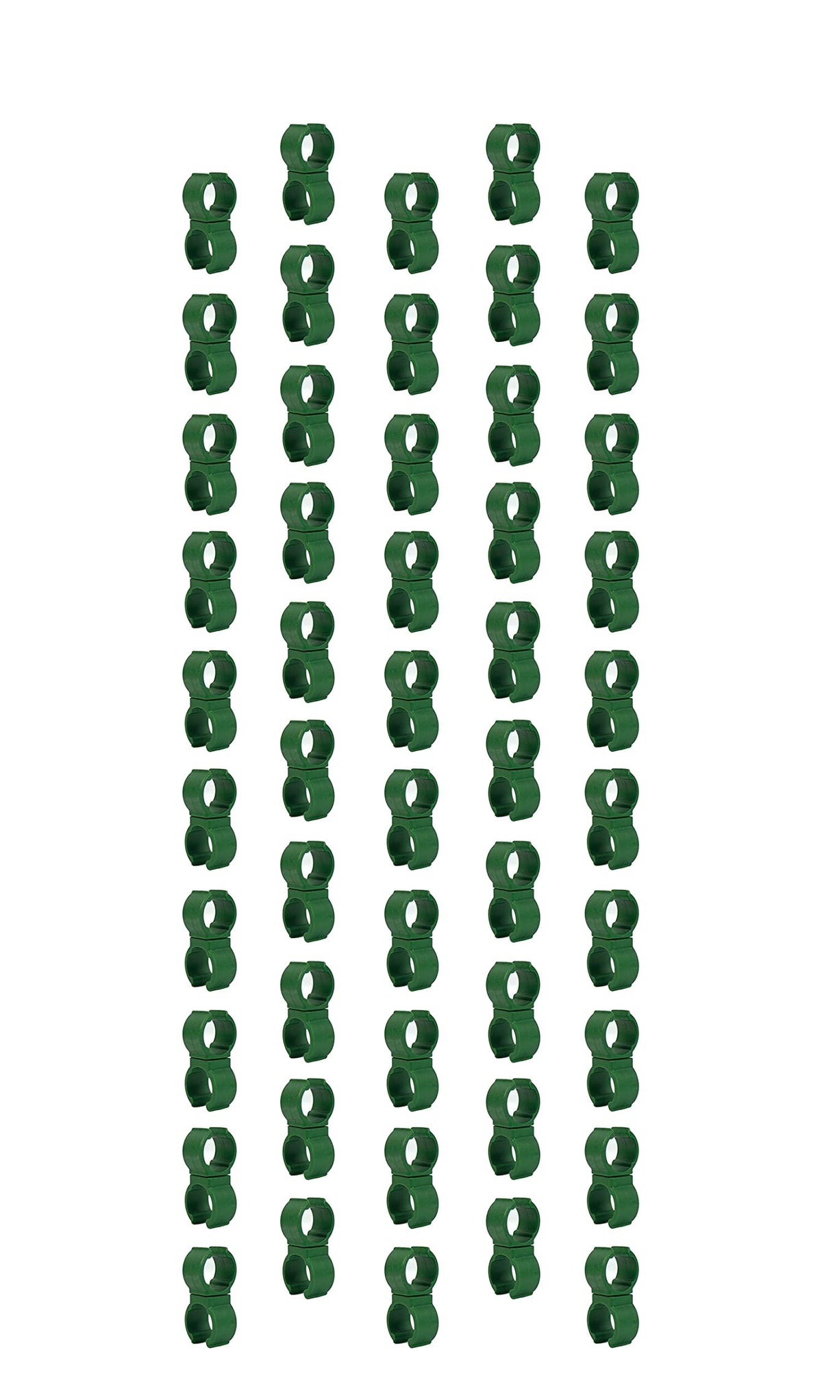 50X Plant Trellis Cane Connector, Climbing Rattan Stent Accessories Plant Connector Stake Clip for Garden Orchard Tomato Cage 11mm (7/16 inch)