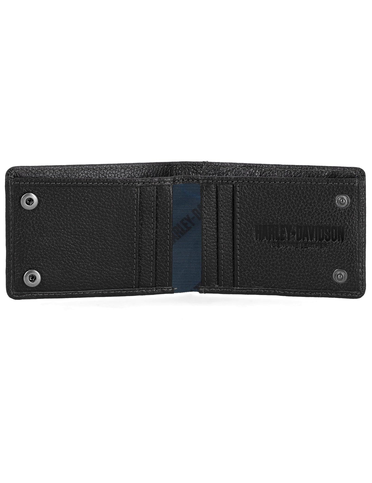 Harley-Davidson Men's Genuine Leather Rfid Blocking Billfold Slim Front Pocket Wallet