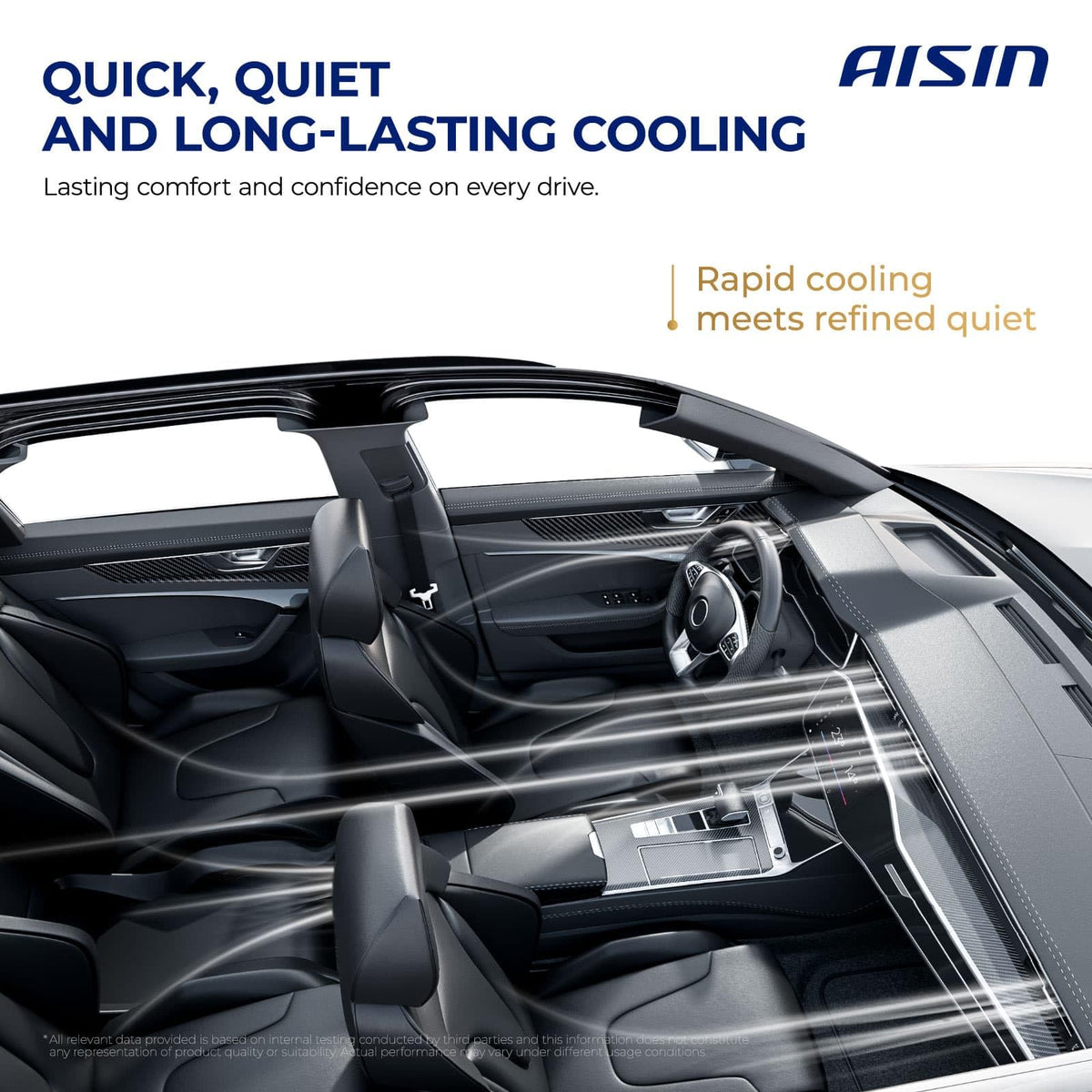 AISIN AFTERMARKET ACCHY-00943 Air Conditioner AC Compressor - Compatible with Hyundai Accent 2010-2011 1.6L - with 4-Pulley Groove, with Clutch