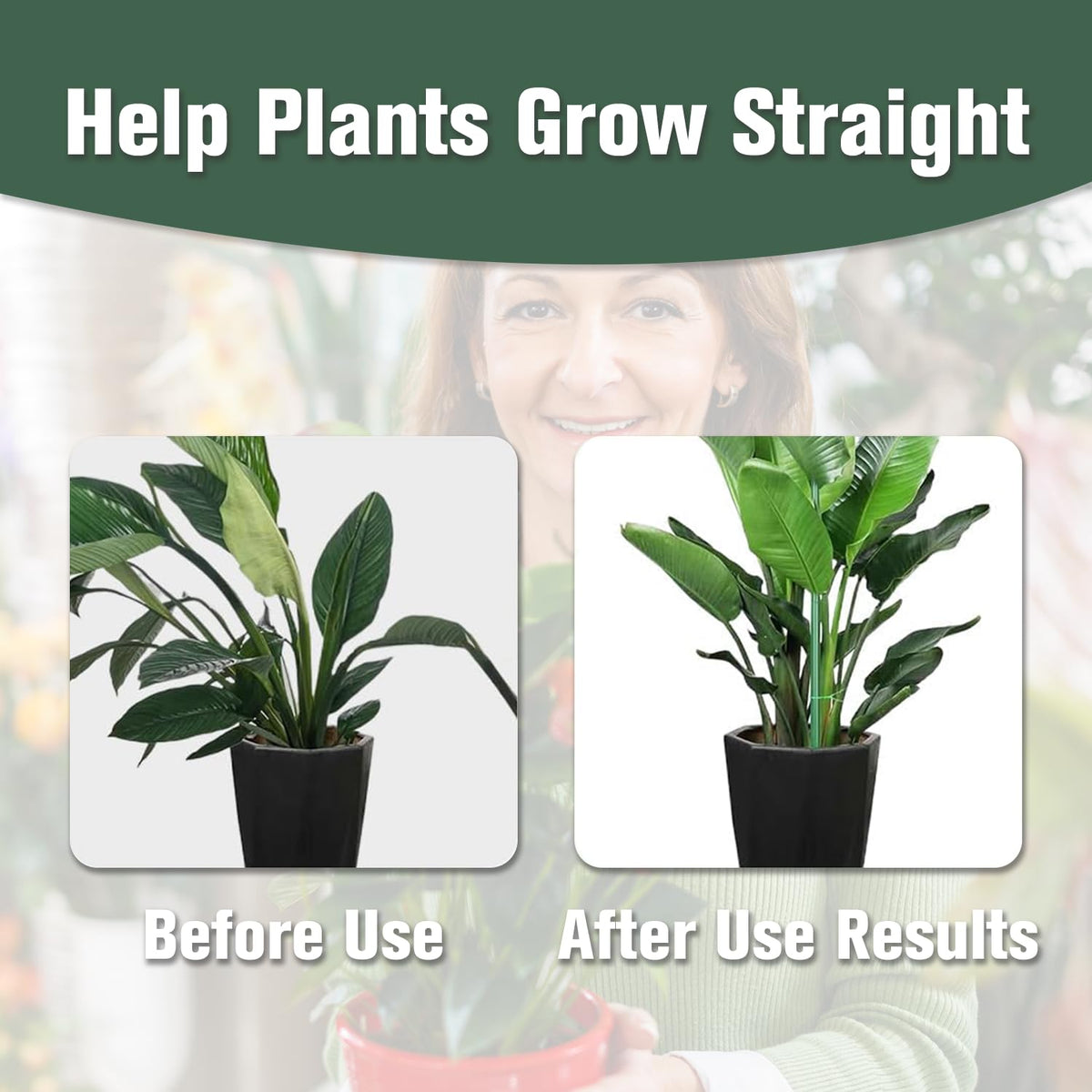 15pcs Adjustable Plant Support Pole, Stackable for Indoorand Outdoor Use, Garden Accessories for Supporting.Monstera and Climbing Potted Plants
