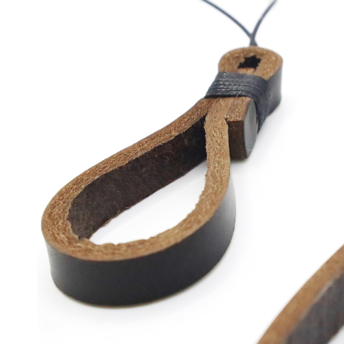 SNLxStudioz Genuine Leather Camera Wrist Strap for Fujifilm X100VI, Ricoh GR III - Hand Strap & Finger Loop Set (2-Pack) - Handmade Anti-Scratch Micro-Cord Lanyard for Compact Cameras
