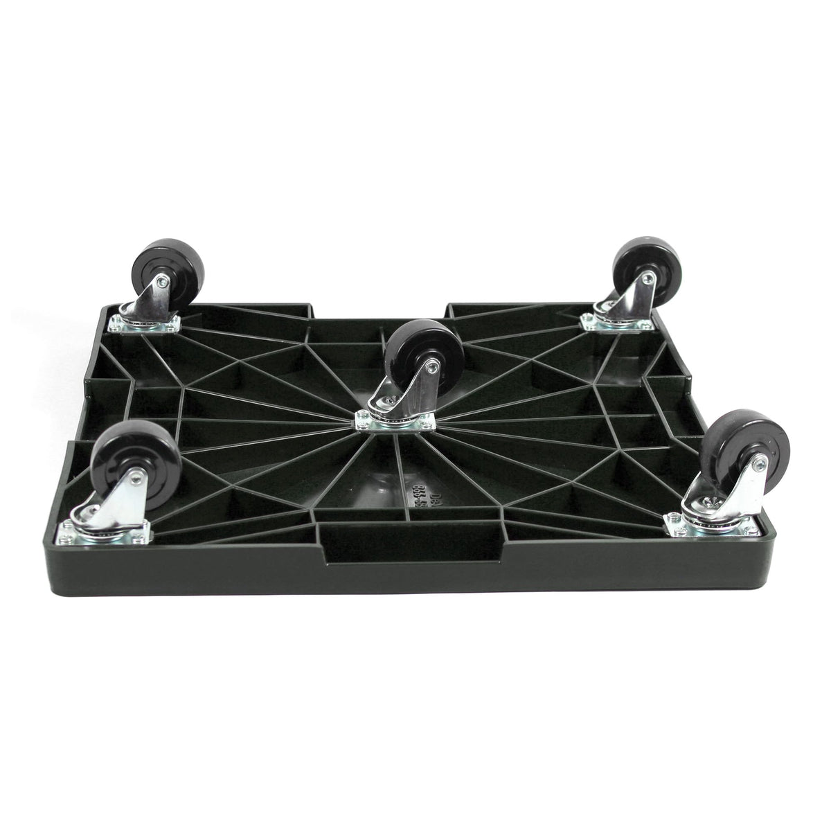 16” Square Rolling Plant Caddy, Heavy Duty Plant Stand with Wheels, Indoor Outdoor Planter Base for Pots, Patio, Deck, Black, Supports 500 lbs