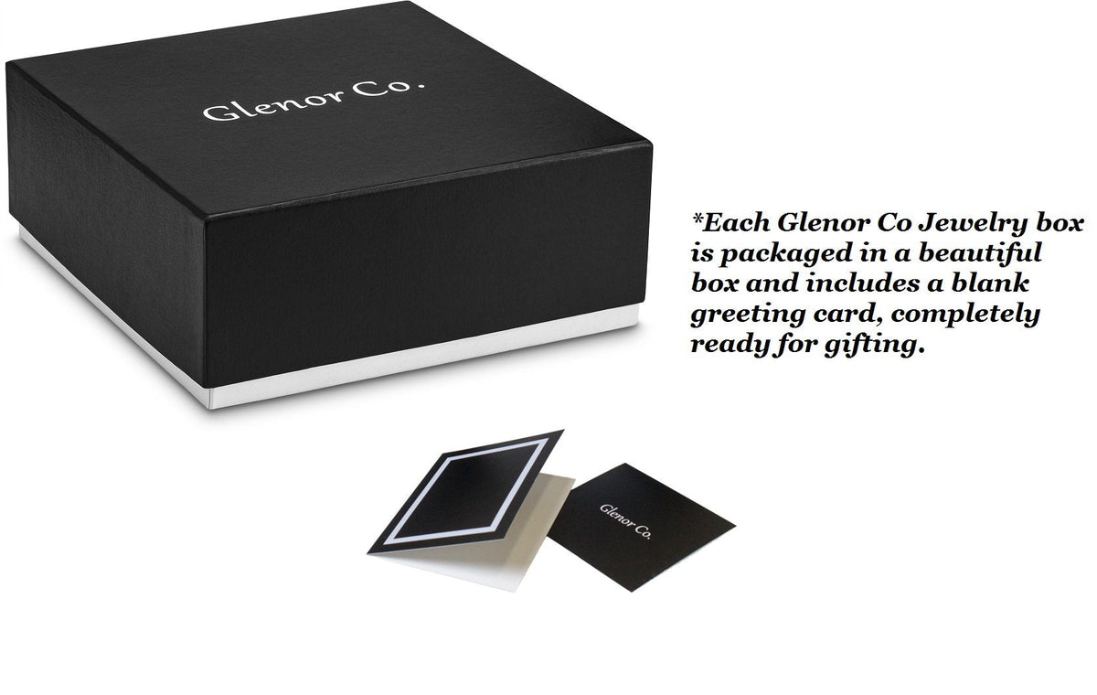 Glenor Co Ring Box Organizer - 54 Slot Classic Jewelry Display Case Holder - Storage Tray with Modern Buckle Closure, Large Mirror - for Rings and Cufflinks - Small for Travel - PU leather - Black
