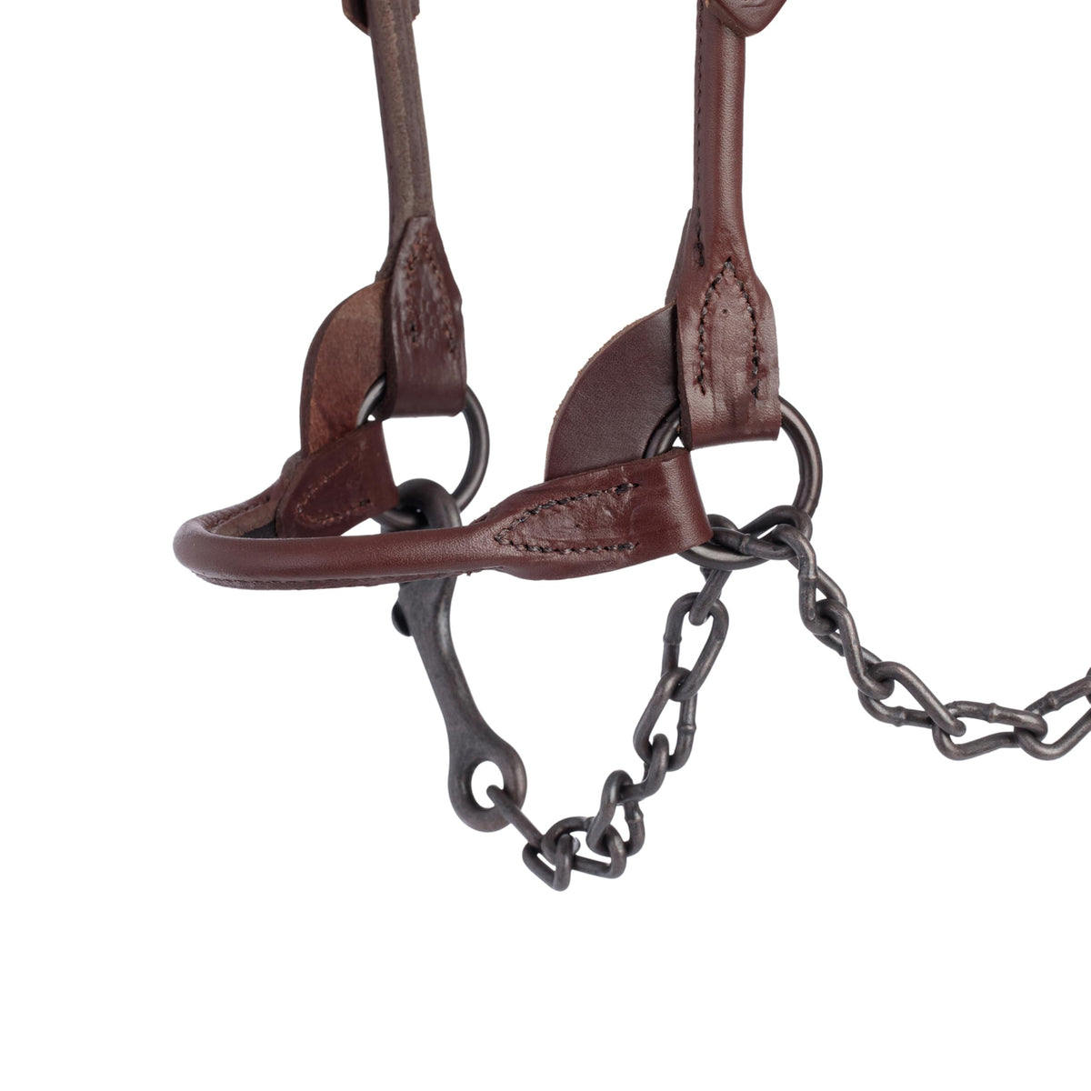 Weaver Livestock Leather Bombshell Show Cattle Halter, Adjustable, Modern Style Cow Calf Halter, Livestock Handling Equipment for Showing, Brown