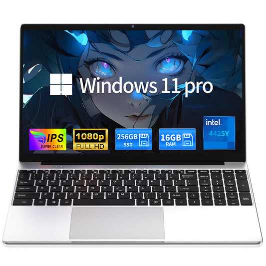 Moonfish 2026 Laptop Computer Window 11 Pro, 15.6 Inch Lap Top, 16GB RAM 256GB SSD Trational PC Notebook, Office 365, Business, School, Work, Student, Kids