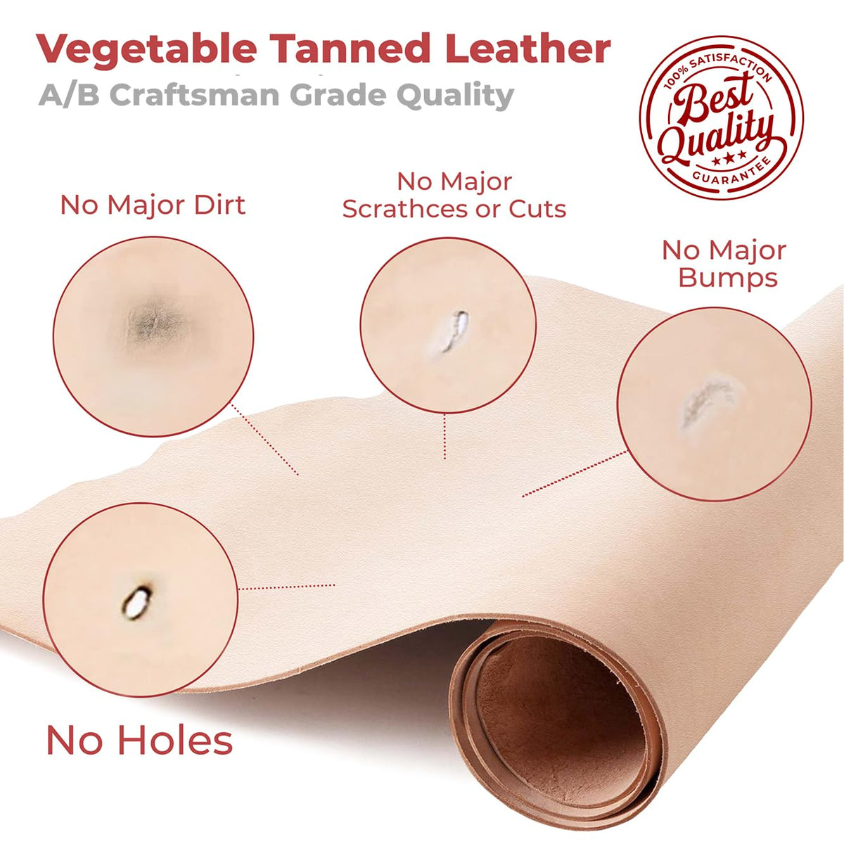 ELW Leather Strap, 11-12 Oz, 1.5 inch Wide x 50", Cowhide Veg Tan Leather Belt Blank, Leather Strips, Tooling Leather, Tan Straps for Crafts, Belt Making & Crafting Blank Hide