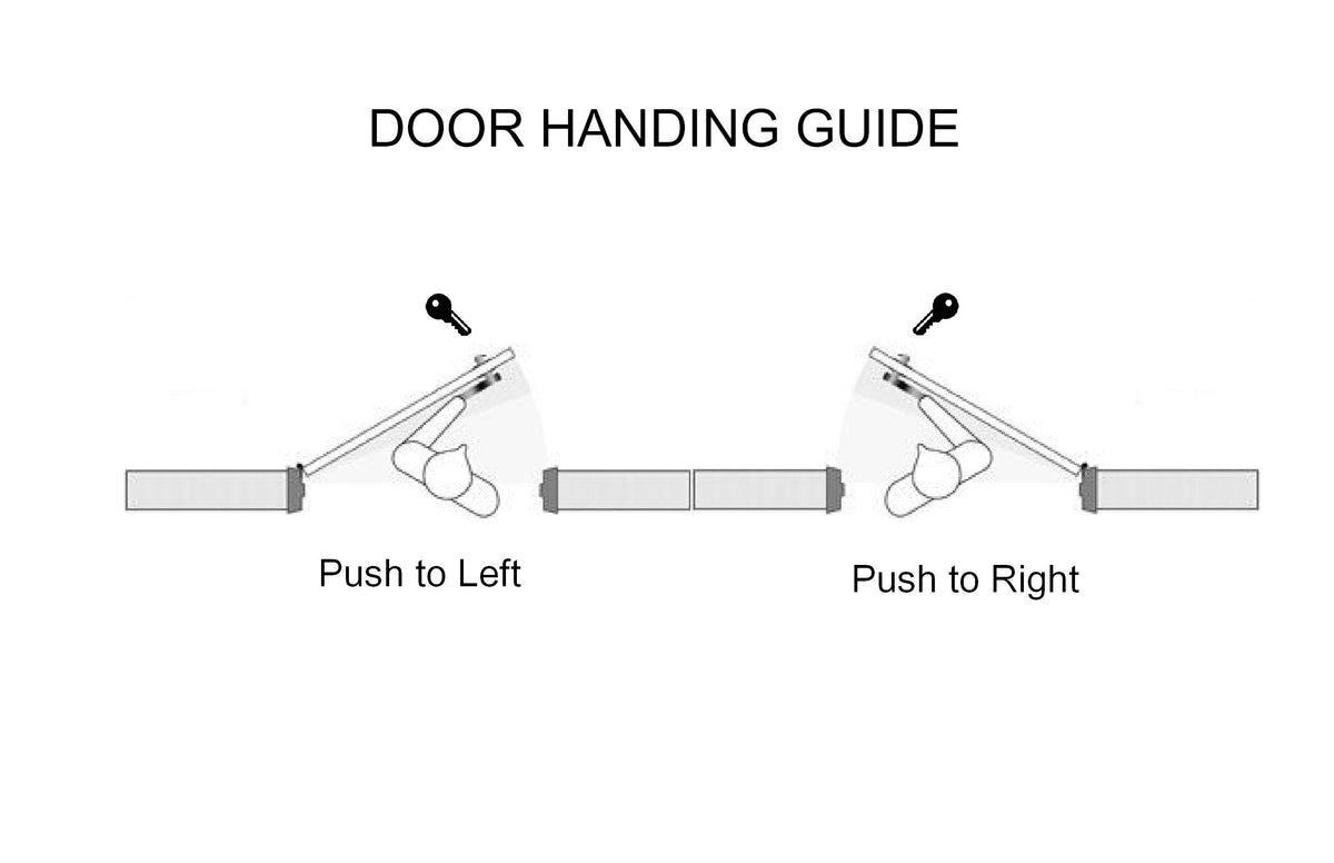 Adams Rite Style Deadlatch Storefront Door Set - Push Paddle Exit, Deadlatch Bolt, with Mortise Lock Cylinder & Two Keys, Durable, Polished Finish, Duronotice Bronze, Left Hand, 1-1/8" Backset