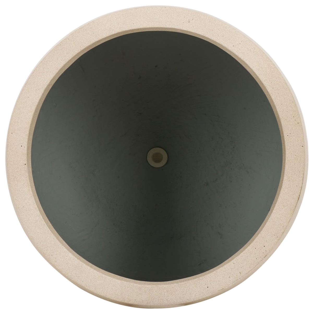SAFAVIEH Outdoor - Jasper Beige Cement Ficonstone Planter Pot Set of 2 with Drainage Hole, Frost Resistant Garden Planters for Patio, Deck, Indoor Outdoor Use (PAT1535B-SET2)