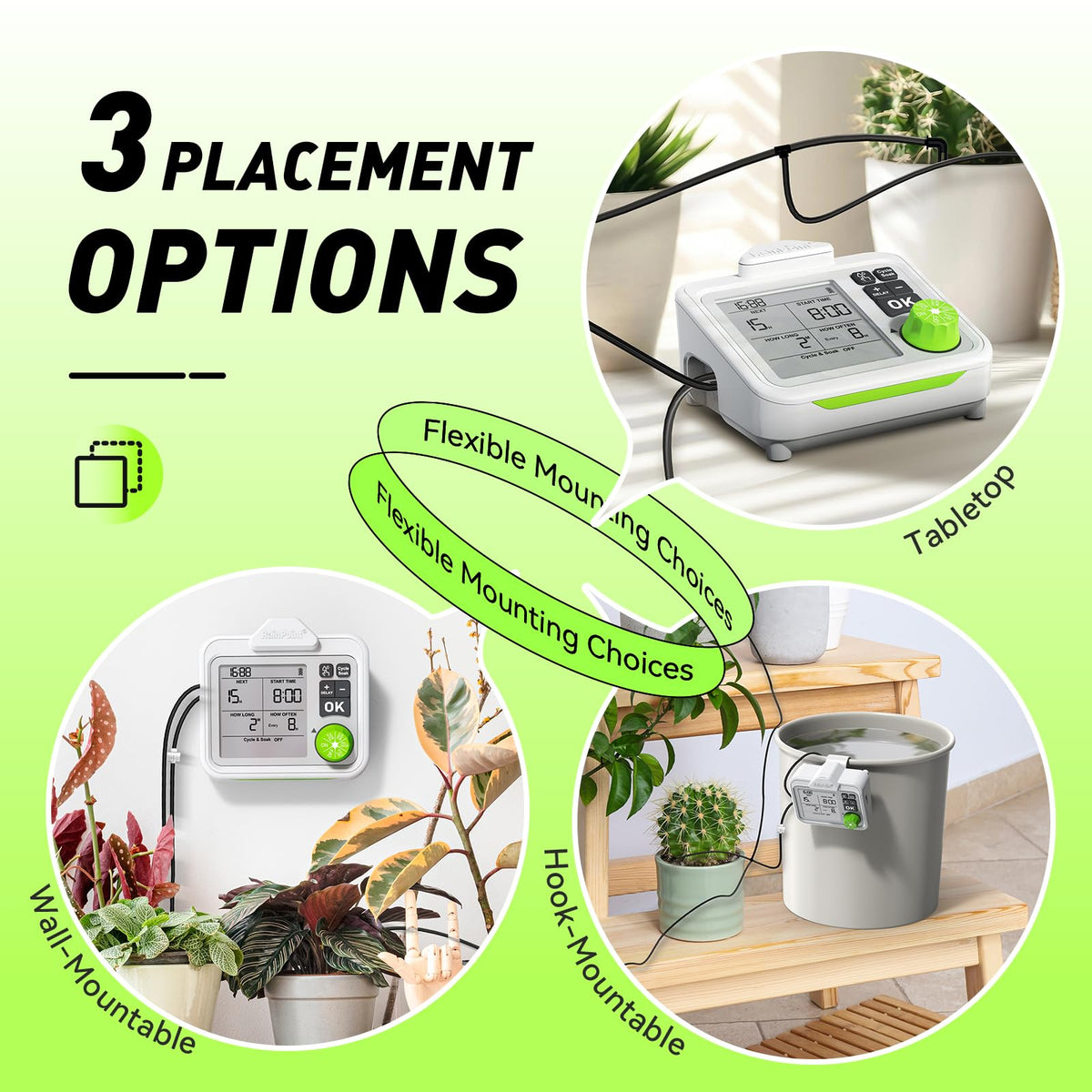 RAINPOINT Automatic Plant Waterer Indoor for 20 Plants Drip Irrigation Kit
