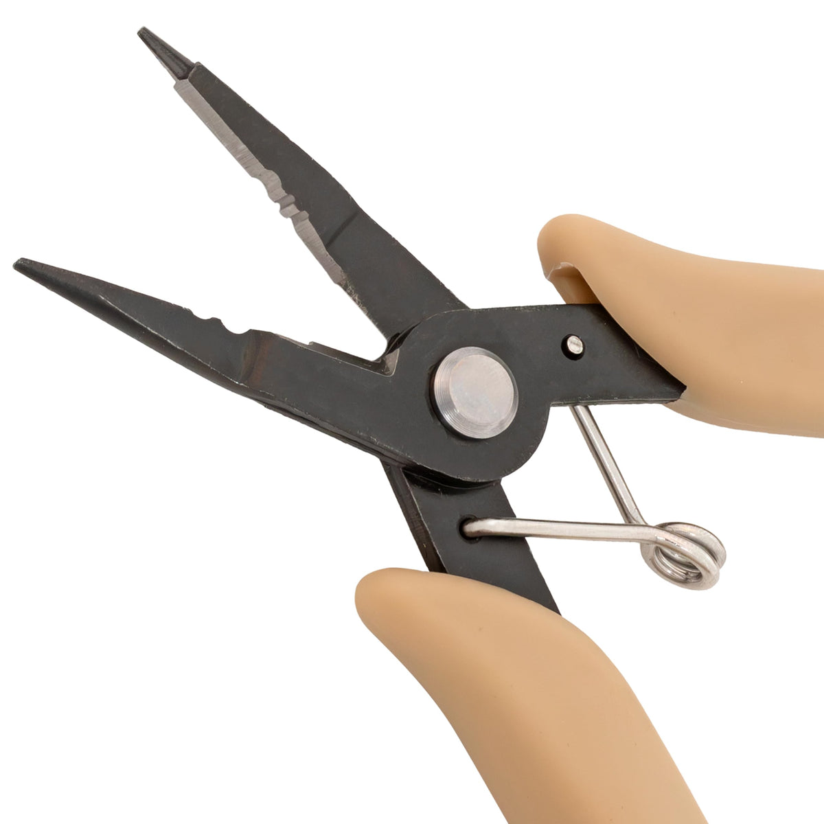 The Beadsmith Beader's All-in-One Pliers – Multifunctional Jewelry Making Tool, 5.25 Inches, w/Round Nose, Chain Nose, Crimper & Flex-Wire Cutter, Patent Pending