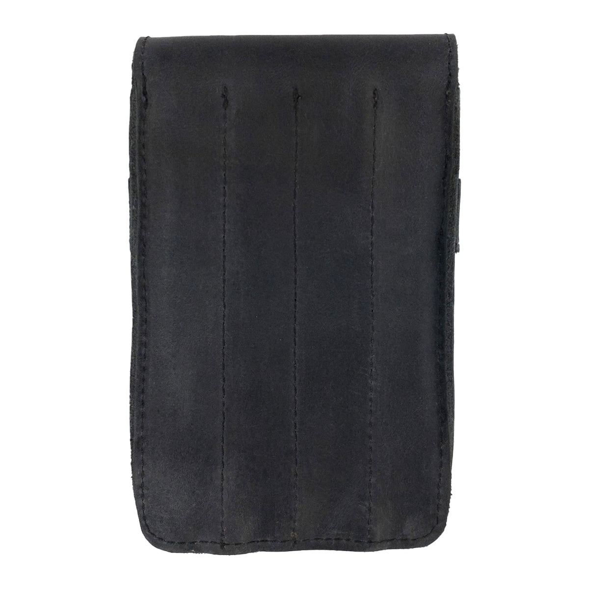 Leather Worx, Pen Holder, Pencil Case, Minimalist Style Holder, Classic Storage, Full Grain Leather, Handmade, Charcoal Black