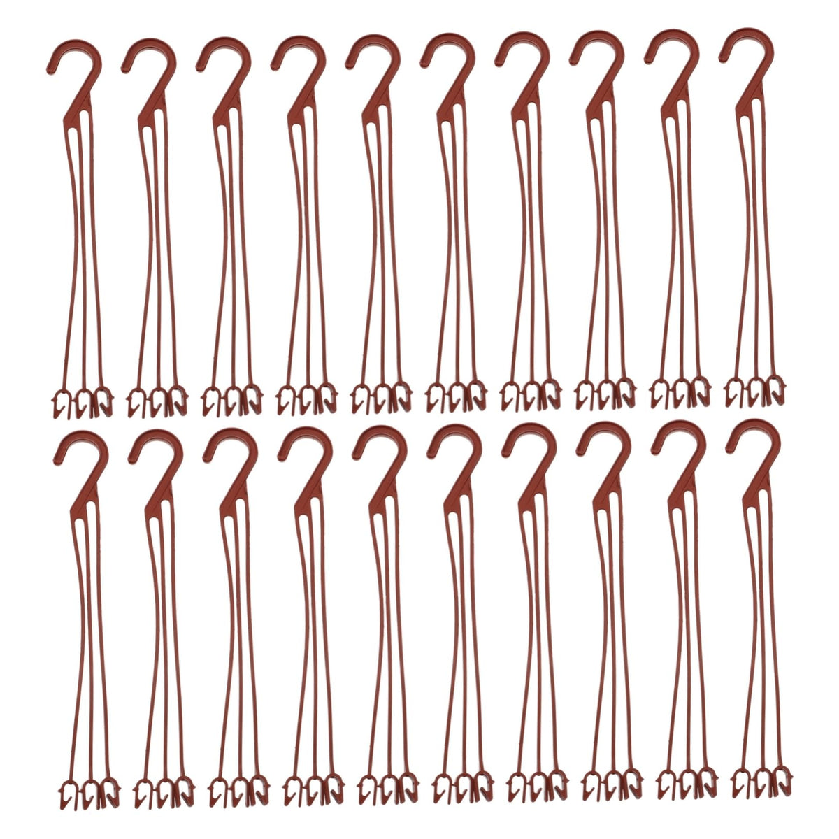 LABRIMP 50pcs Plastic Hanging Hooks for Flower Pots Durable Plant Holders for Garden Wall-Mounted Planter Hooks for Decoration