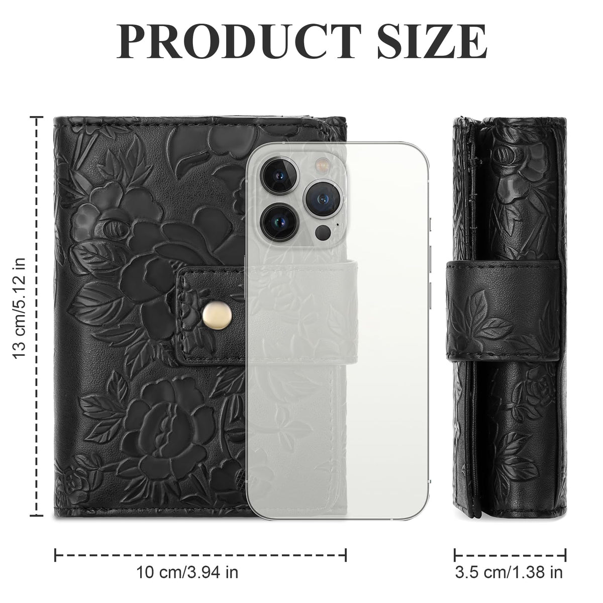 SENDEFN Wallets for Women Trifold Ladies Wallet Credit Card Holder Coin Pocket with ID Window