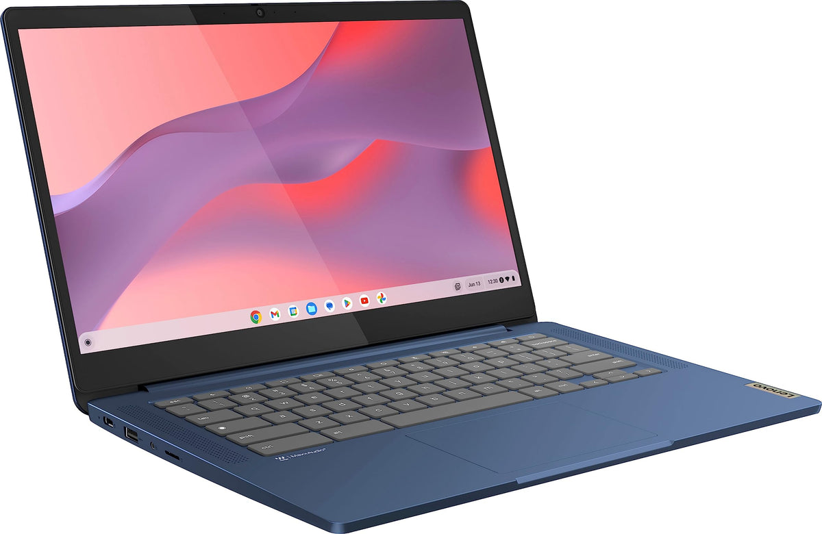 Lenovo Flagship Chromebook, 14'' FHD Touchscreen Slim Thin Light Laptop Computer, 8-Core MediaTek Kompanio 520 Processor, 4GB RAM, 64GB eMMC, WiFi 6,Chrome OS, Abyss Blue