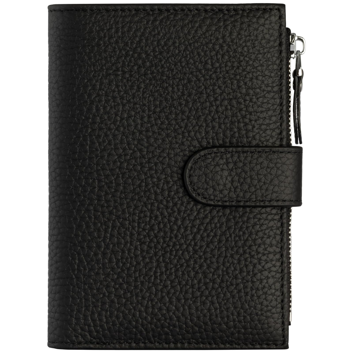ilovever Passport wallet and Card Slot Combo RFID Blocking Slim Leather Travel Passport Wallet for Men and Women with Zippered Coins Pocket Passport holder,Black