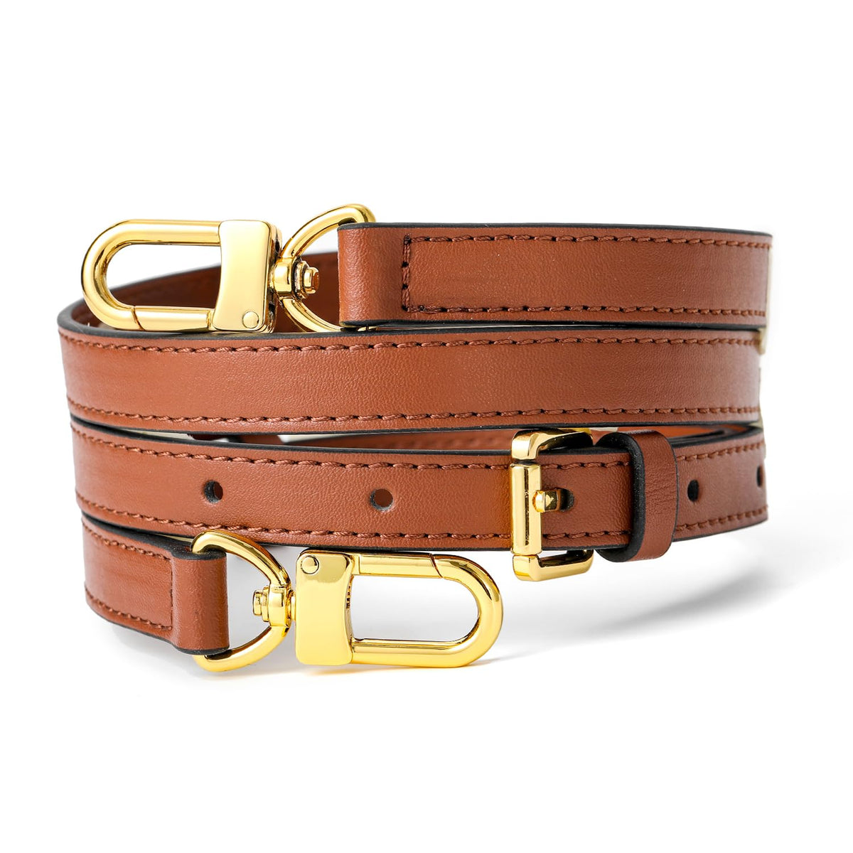 BEUDW Leather Adjustable Shoulder Strap, Used For Replacing Leather Shoulder Strap, Suitable For Handbag Shoulder Strap (width: 0.6 inches brown)