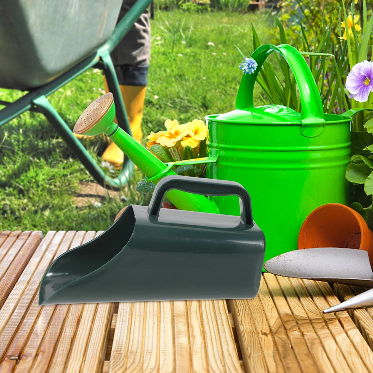 Kisangel Multifunctional Garden Shovel Plastic Soil Scoop Hand Tool for Succulent Bonsai Planting and Soil Cultivation