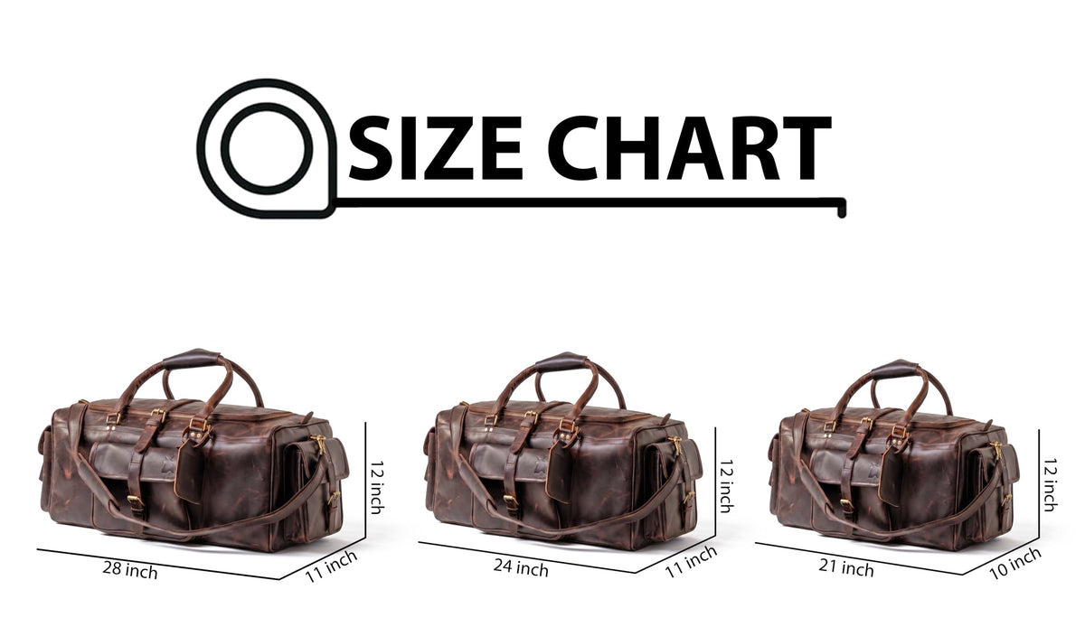 Leather Duffle Bags for Men - 28 Inch Full Grain Leather travel bag, leather overnight bag, Mens Leather Bag, Carry On Leather Weekender Bag, Airplane Leather Luggage Duffel Gym Bag