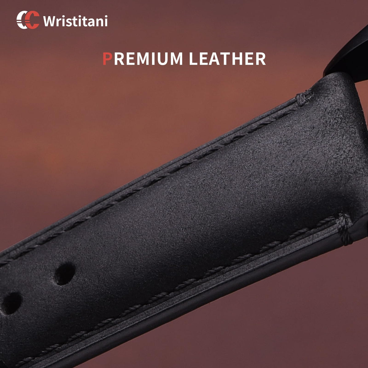Wristitani Leather Watch Band, 20mm 22mm Top Genuine Leather Watch straps for Men, Quick Release Vintage Wristband Suitable for Classic Quartz Mechanical Smartwatches