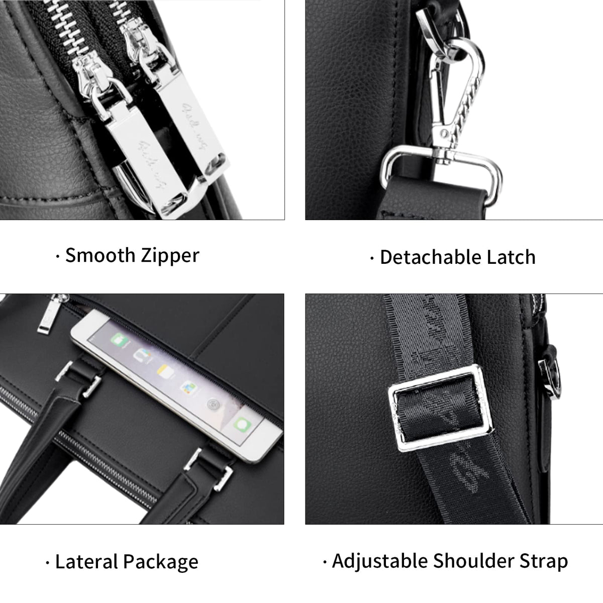 FSD.WG]Business Bag Leather Briefcase Shoulder Laptop Business Bag for Men