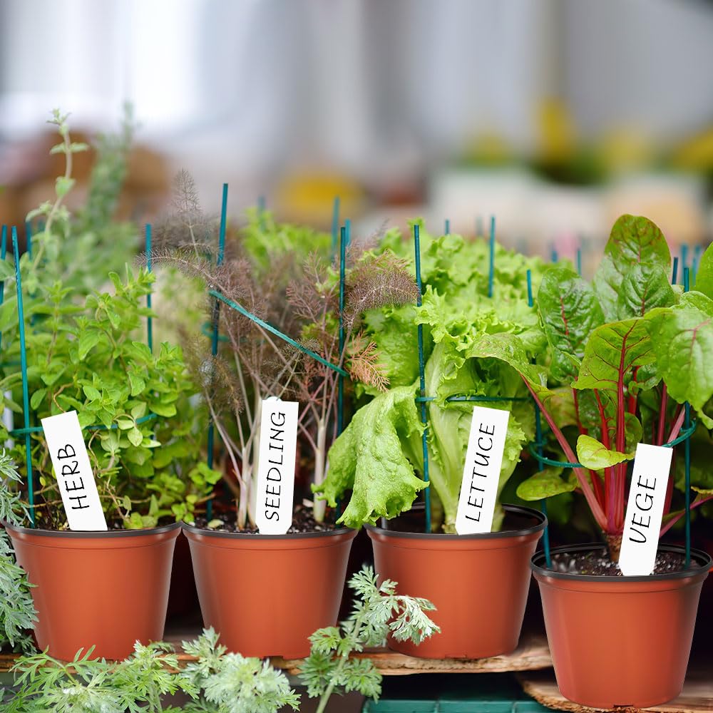 Bluckincle 100 Pcs 4 Inch Plant Nursery Pots and 8 Pack 4.7 Inch Plant Pots Indoor Outdoor