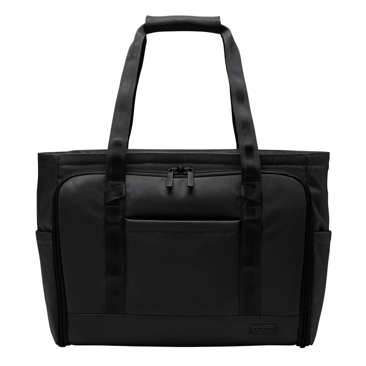 Halfday Convertible Garment Tote: 2-in-1 Travel Tote & Garment Bag, Carry-on for 1-2 Day Trips (16” Laptop Pocket, Shoe Compartments, Trolley Sleeve), Water-Resistant Ballistic Nylon, Jet