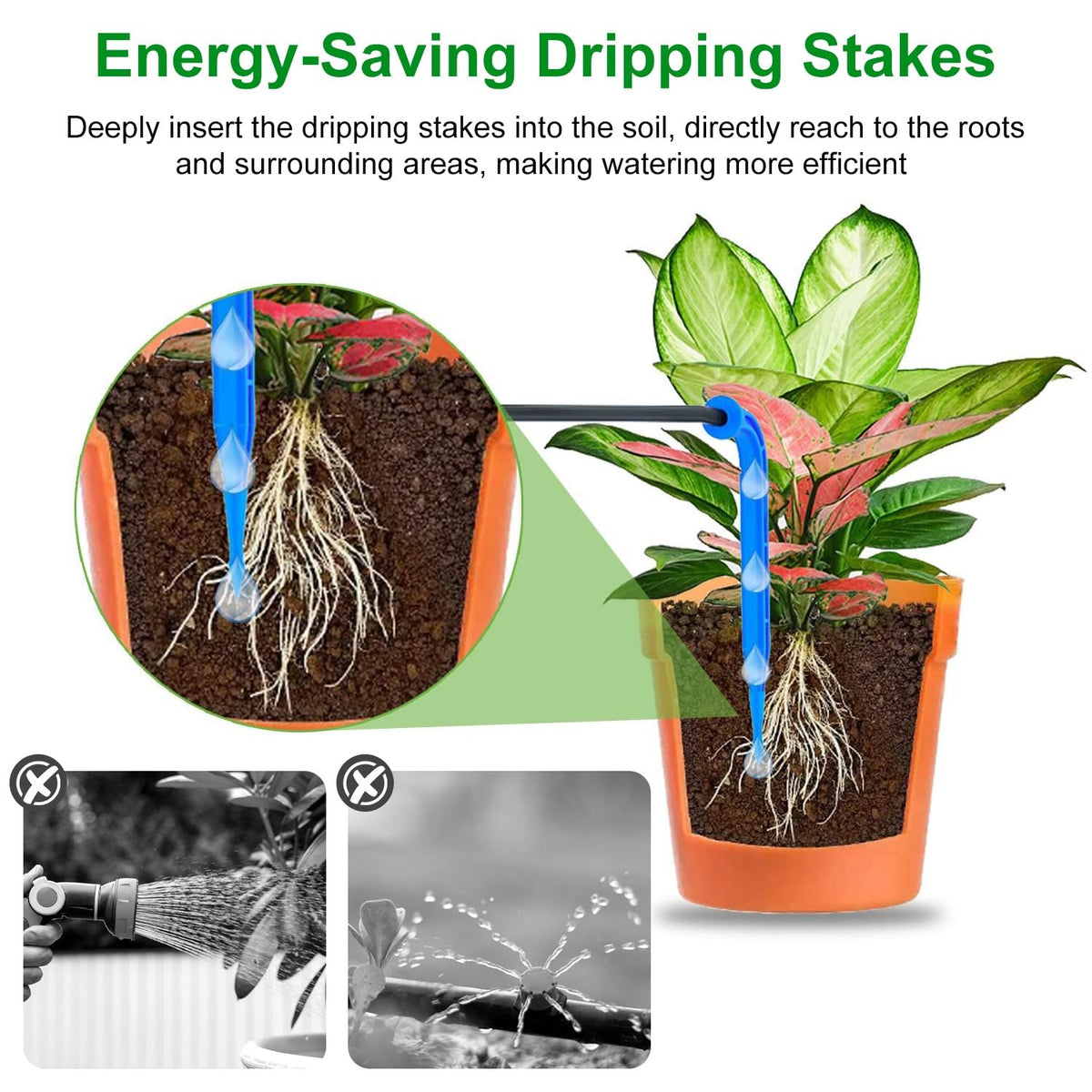 TeqHome Automatic Plant Waterer Indoor for 12 Potted Plants, Self Watering Drip Irrigation System Kit with Programmable Water Timer for Outdoor Indoor Office Garden Balcony Vacation Patio Greenhouse