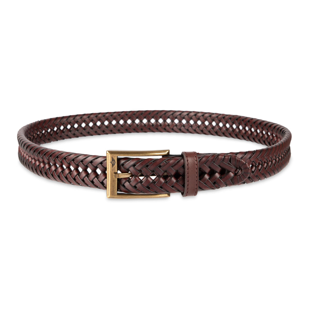 Dockers Men's Leather Braided Casual and Dress Belt,Brown,32