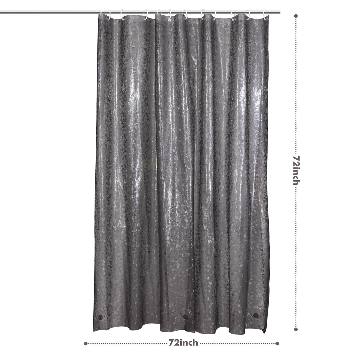 Waterproof Shower Curtain Liner EVA 8G - Rust-Proof Hooks, Heavy-Duty Magnets - Enhance Your Bathroom with Durability and Elegance
