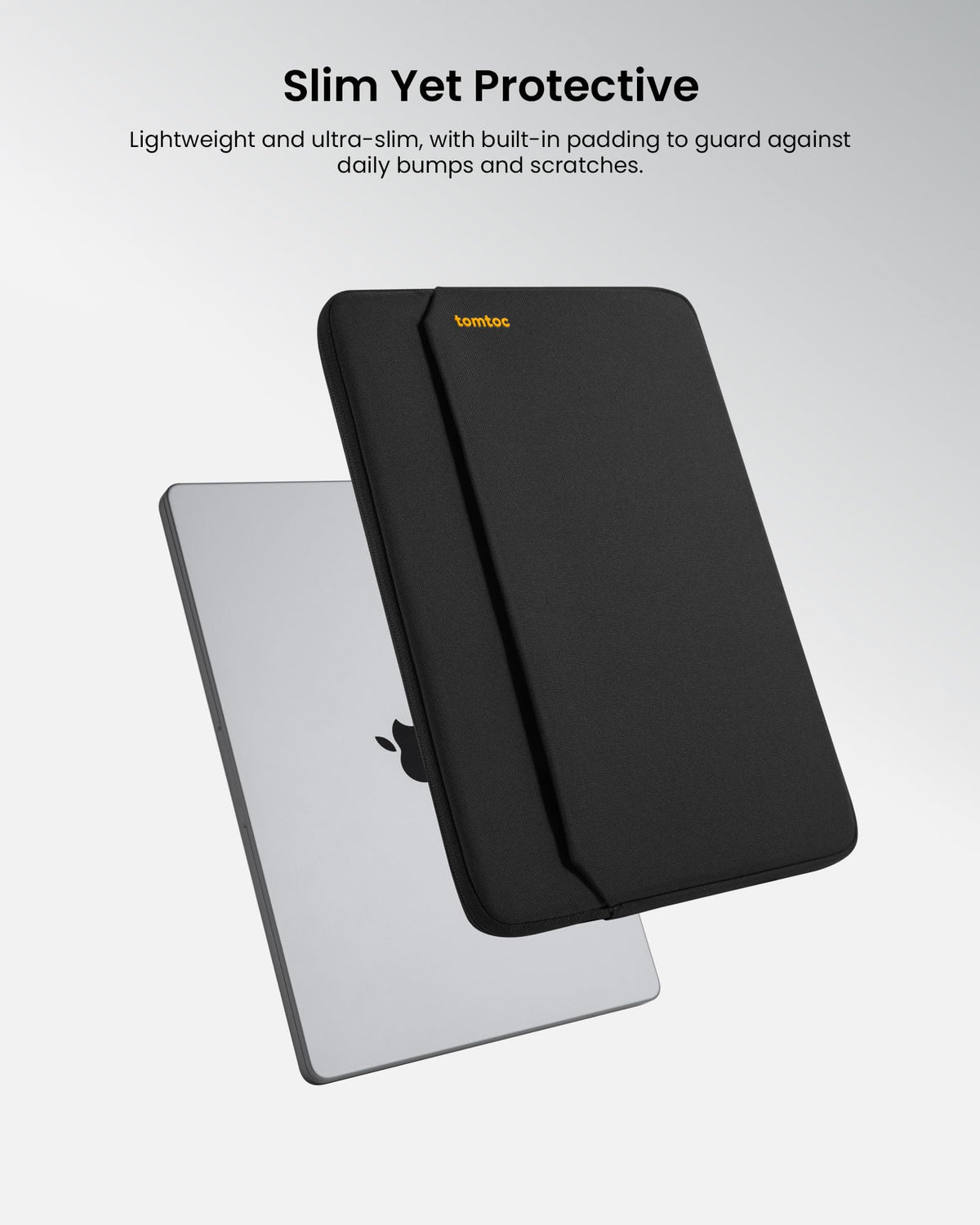 tomtoc Slim Laptop Sleeve Case for 13-inch 2026 New MacBook Air M5/A3449 M4/A3420 M3/A3113 M2/M1, Fits MacBook Neo A18 Pro, Water-Resistant Protective Carrying Case with Accessories Pocket