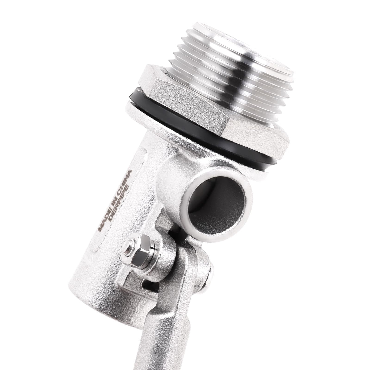 DERPIPE Stainless Steel Float Ball Valves - 3/4" NPT Male Thread Flow Control Float Sensor Valve Automatic Water Level Control Float For Tank Pond Water Tower