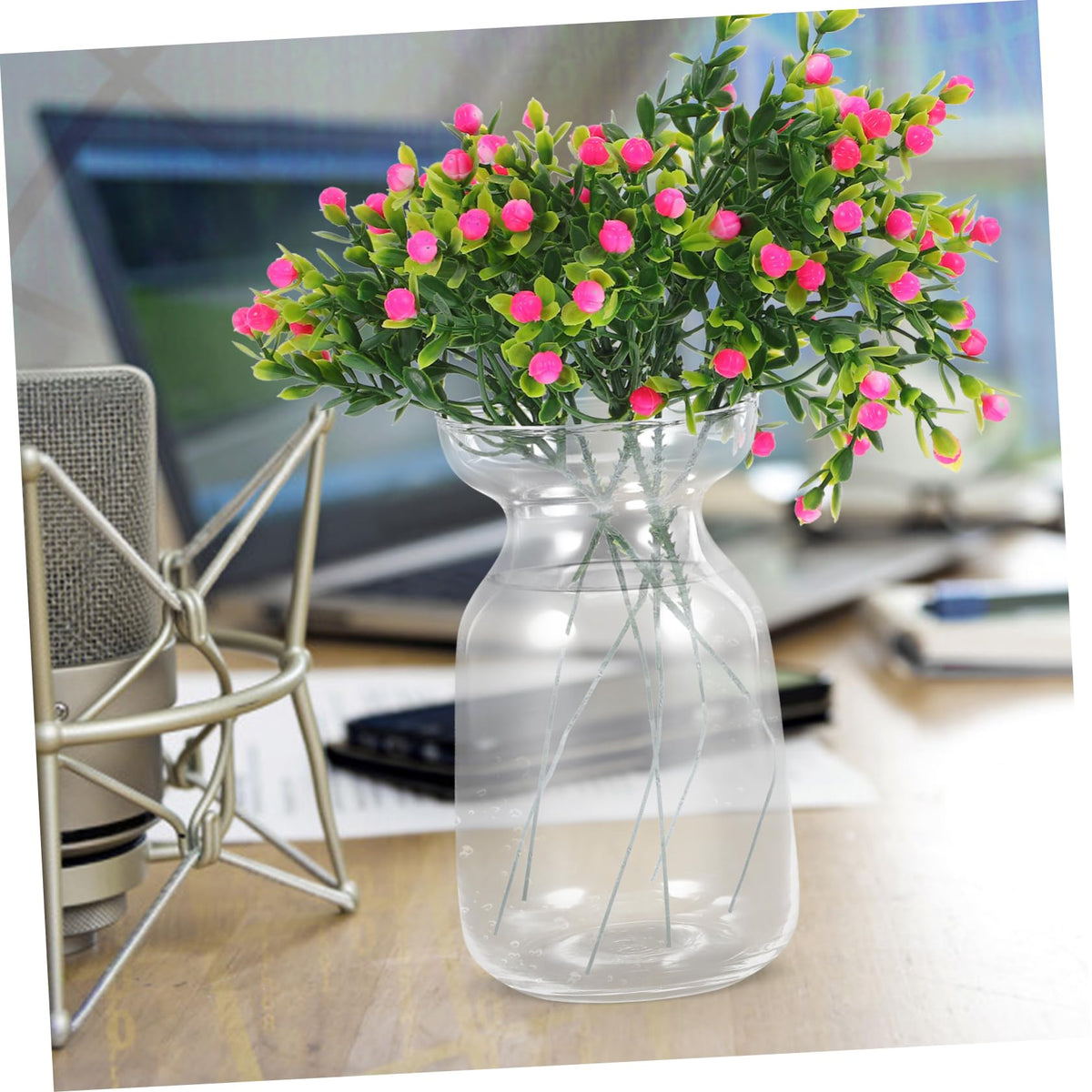 Alipis Clear Glass Hydroponic Vase for Flowers and Plants Transparent Decorative Terrarium Planter for Home Wedding Office Floral Arrangements Elegant Desktop Display