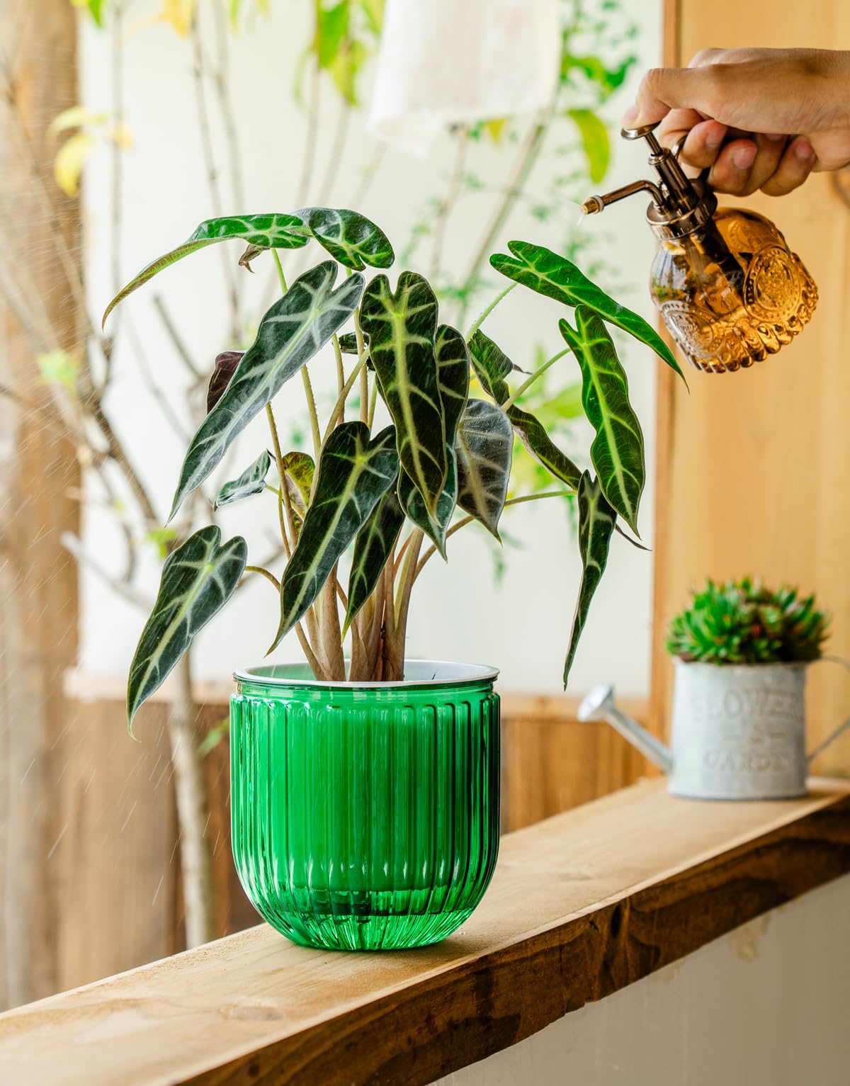 Melphoe Self Watering Pots for Indoor Plants, 6.5/5.3 Inch 2 Pack and 2Pack 7/8 inch Flower Pots