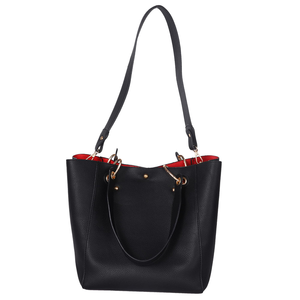 sqlp Large Work Tote Bag for Women Designer Purses and Handbags Big Bucket bags Ladies Travel Crossbody Purse Black