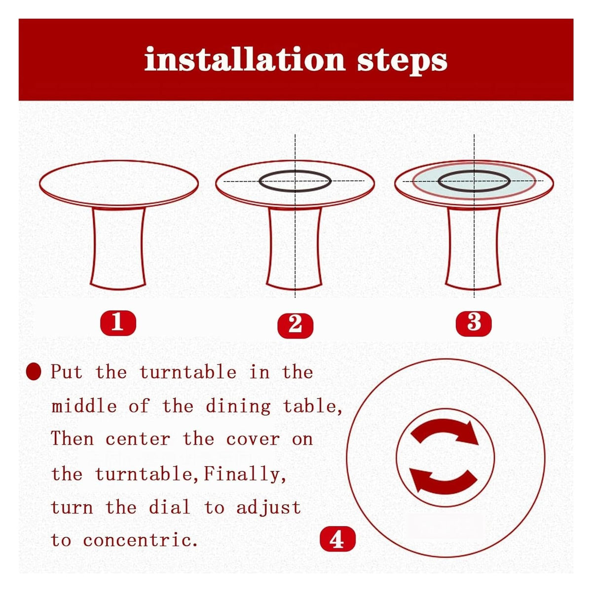 8" to 32" Swivel Base Bearing, Table, Heavy Duty Turntable, Lazy Susan Plate Hardware, 360 Rotating, Aluminium Organizer for Dining TV Computer Monitor(8 inches (200mm))