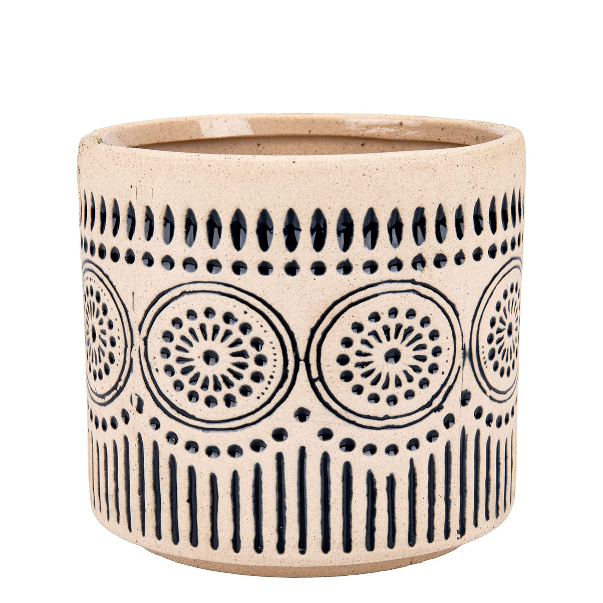 Chonsun Ceramic Planter 4 Inch Plant Pots Indoor Outdoor Succulent Plant Pot Flower Pots Mid-Century Planter Ceramic Pot